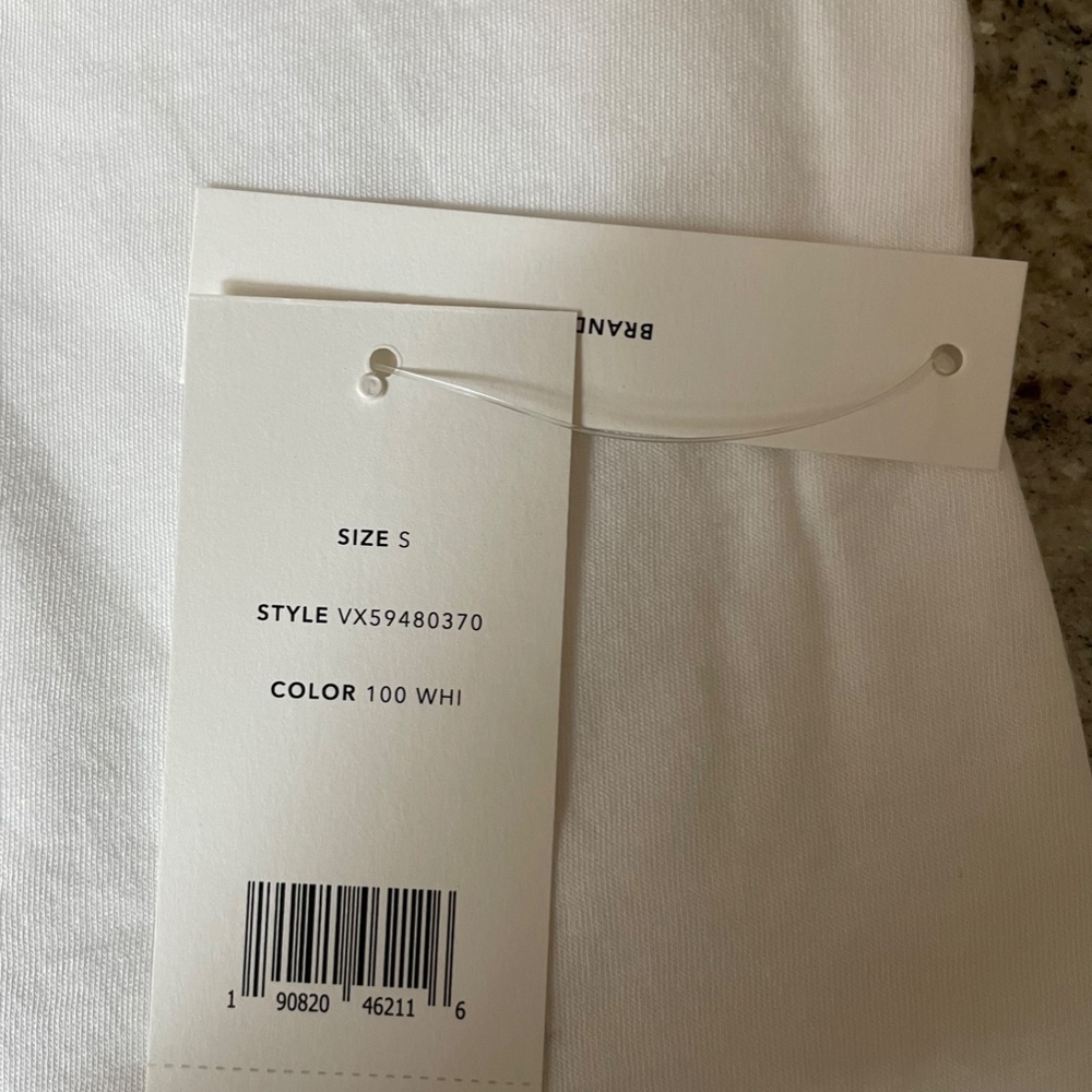 White Little Boy V-Neck T-shirt from Vince - Picture 13 of 14